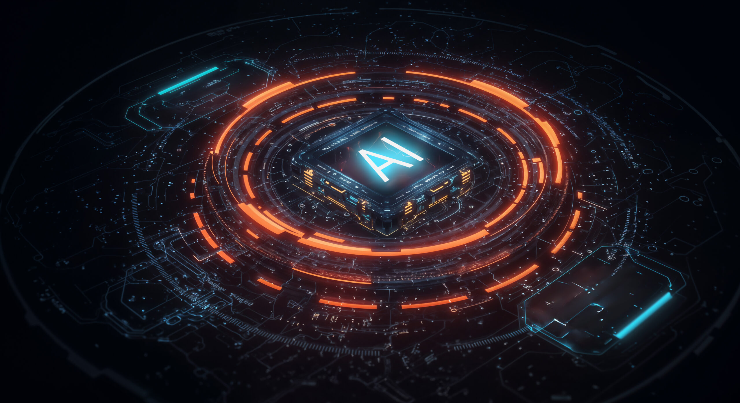 futuristic ai circuit board